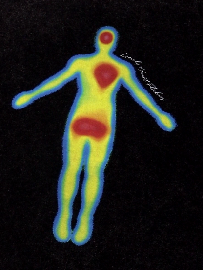 Body Heatmap Print Short-sleeved T-shirt